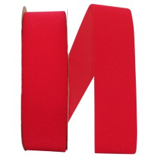 1.375 Inch Hot Red Velvet Outdoor Ribbon, 25 Yards Spool (1 Spool) SALE ITEM - MADE IN USA